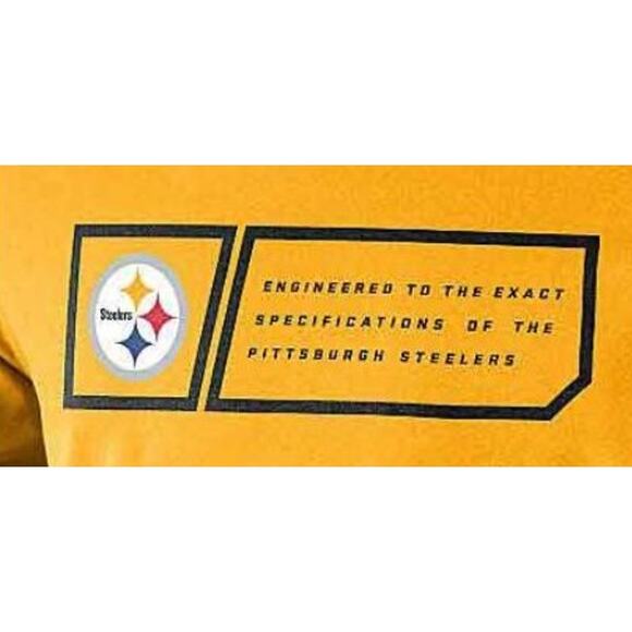 Men's Pittsburgh Steelers Nike Legend Jock Tag Gold T-Shirt Size, 3XL - Picture 3 of 7